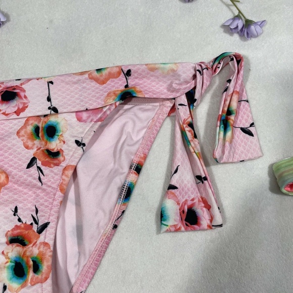NEW Seafolly Cabana Rose Hipster Tie Side Bikini Bottom [SZ 4‎ US ] - Picture 5 of 11